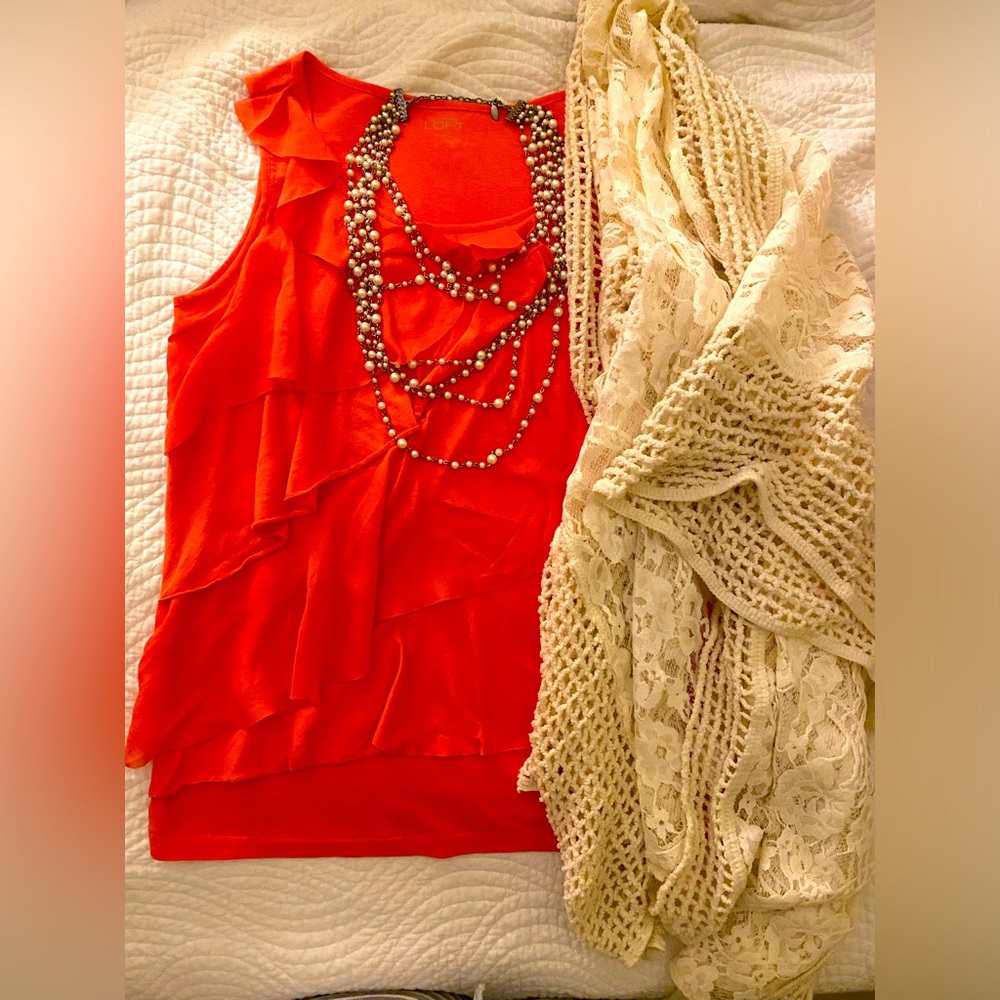 Sleeveless Ruffle Blouse from Loft!